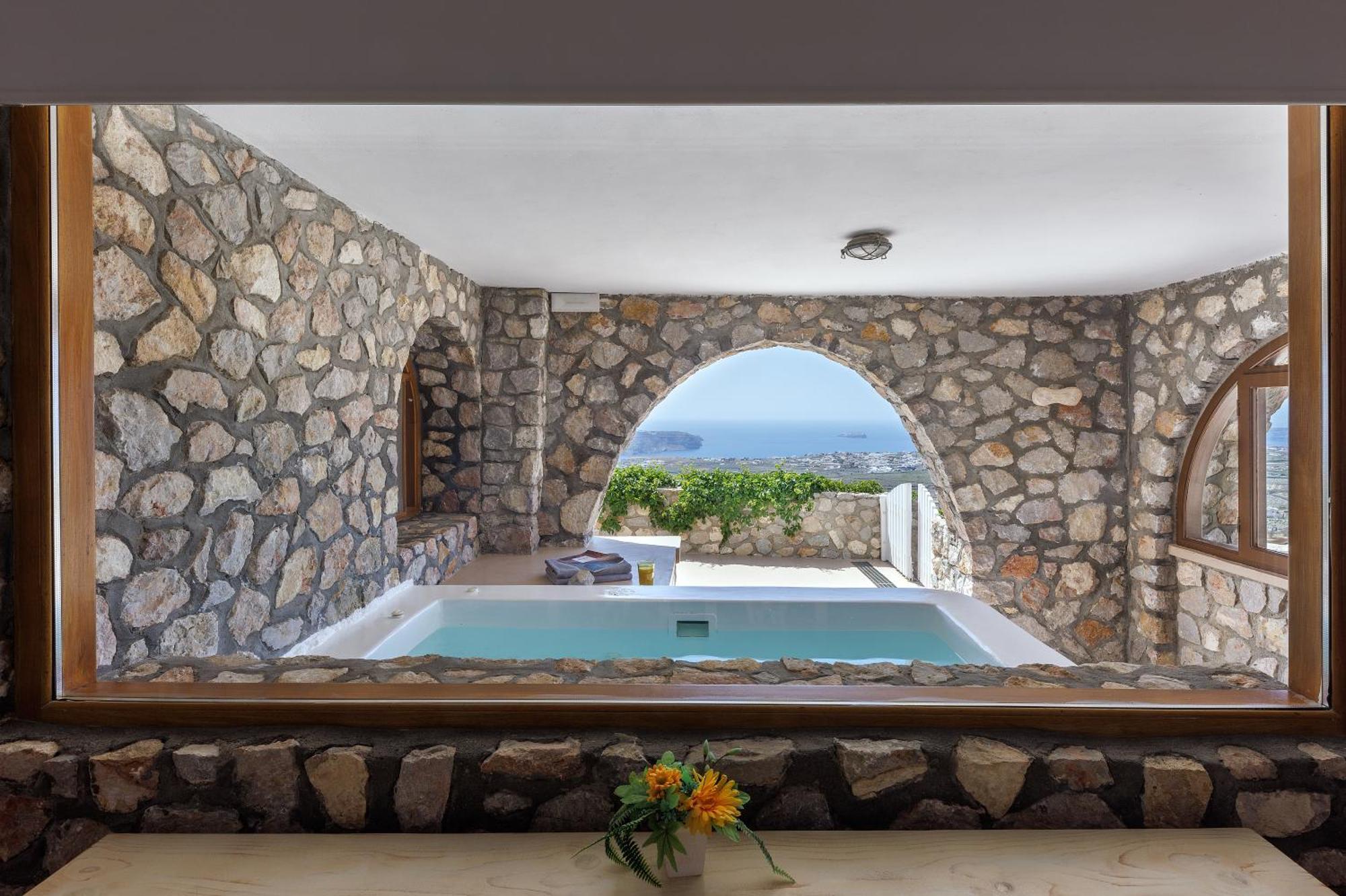 Zatrikion Santorini Villas Pyrgos Kallistis Bagian luar foto