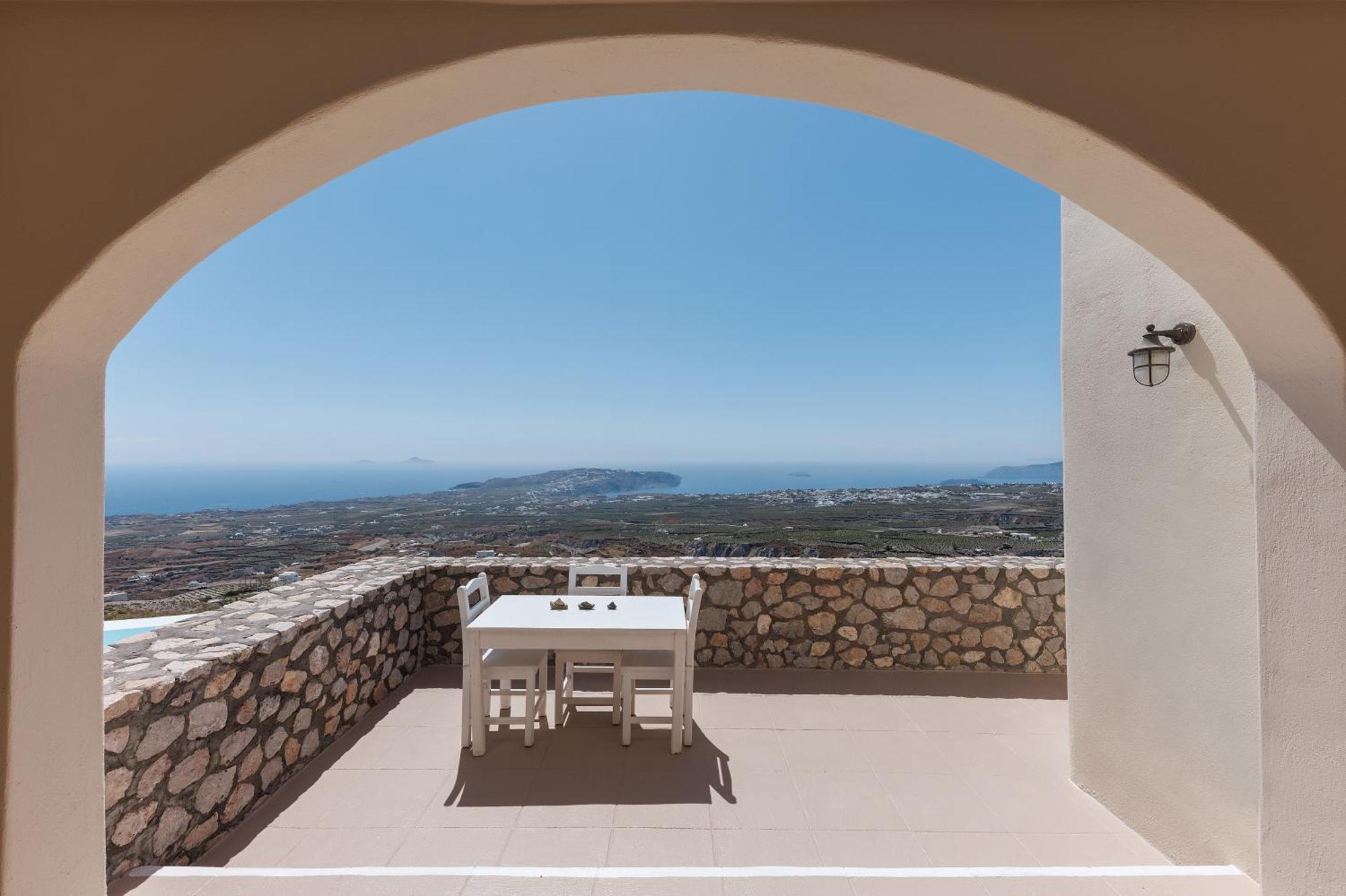 Zatrikion Santorini Villas Pyrgos Kallistis Bagian luar foto