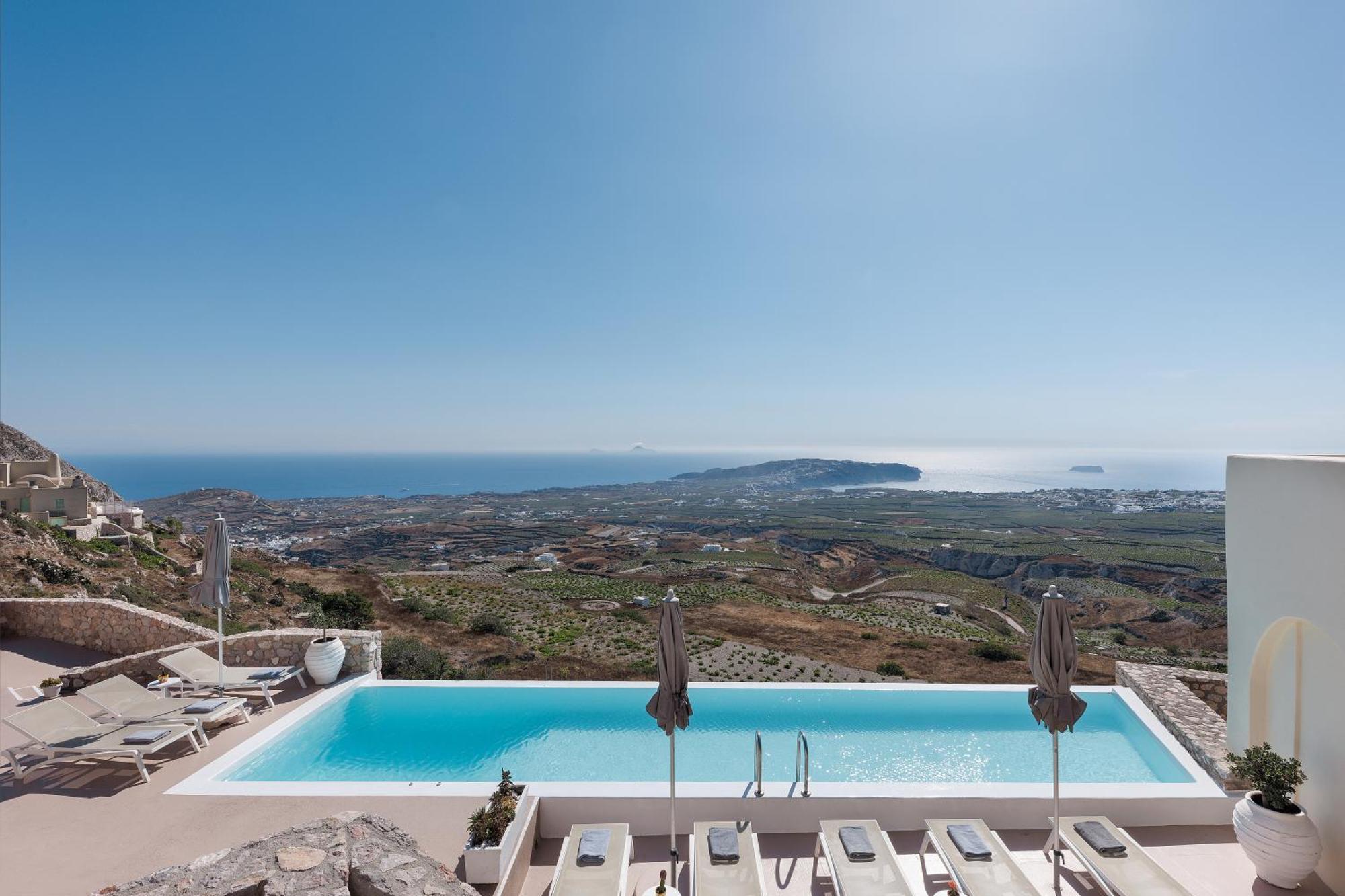 Zatrikion Santorini Villas Pyrgos Kallistis Bagian luar foto