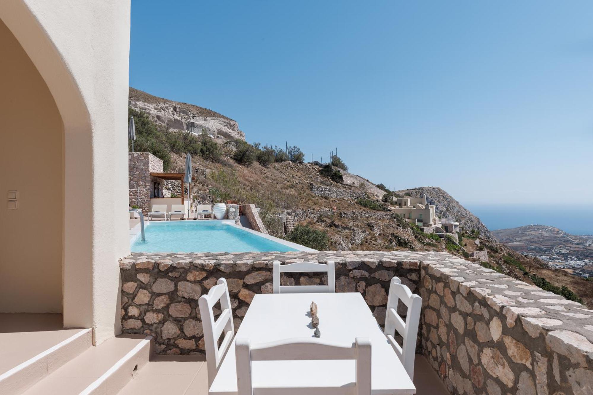 Zatrikion Santorini Villas Pyrgos Kallistis Bagian luar foto