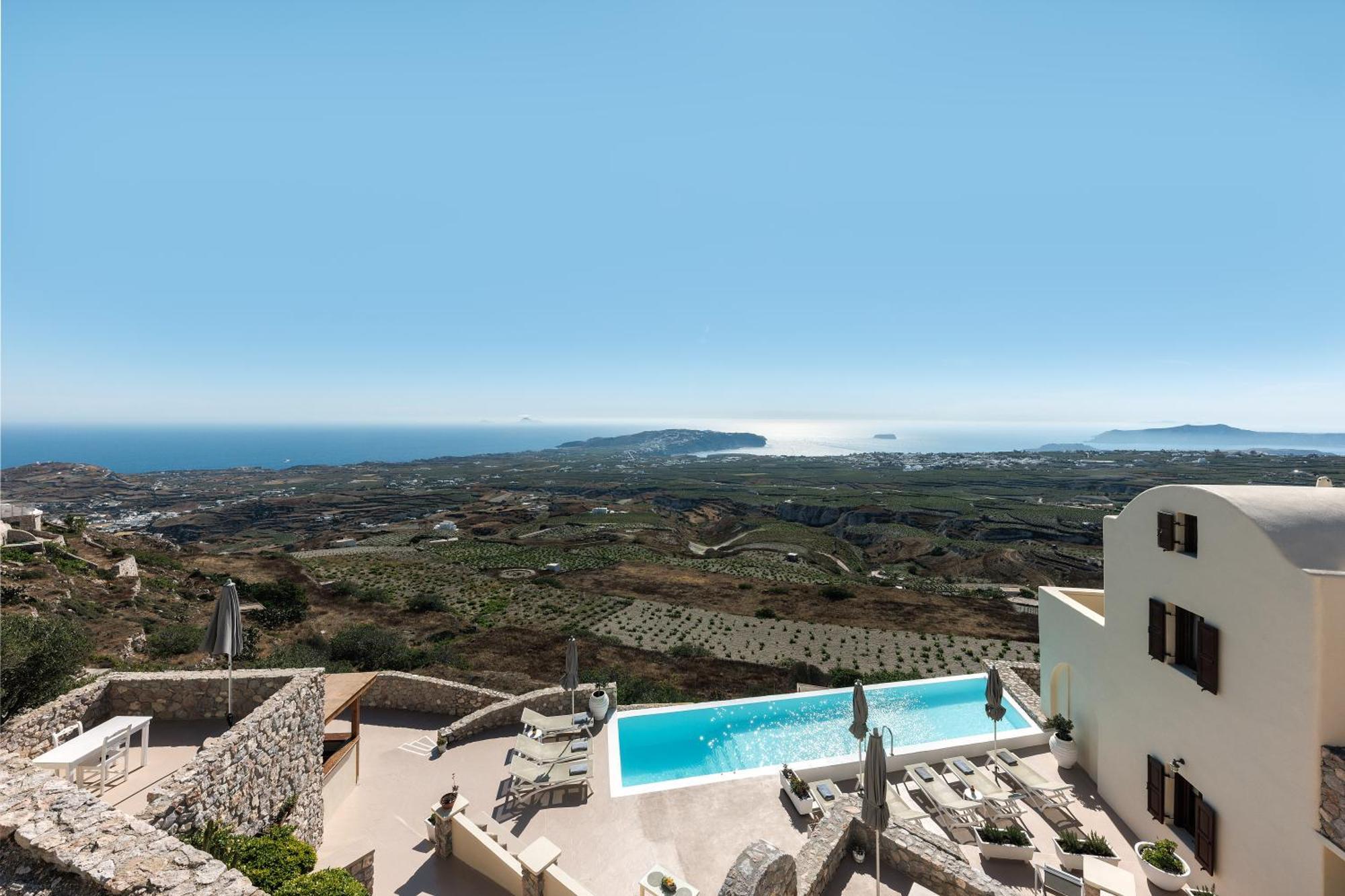 Zatrikion Santorini Villas Pyrgos Kallistis Bagian luar foto