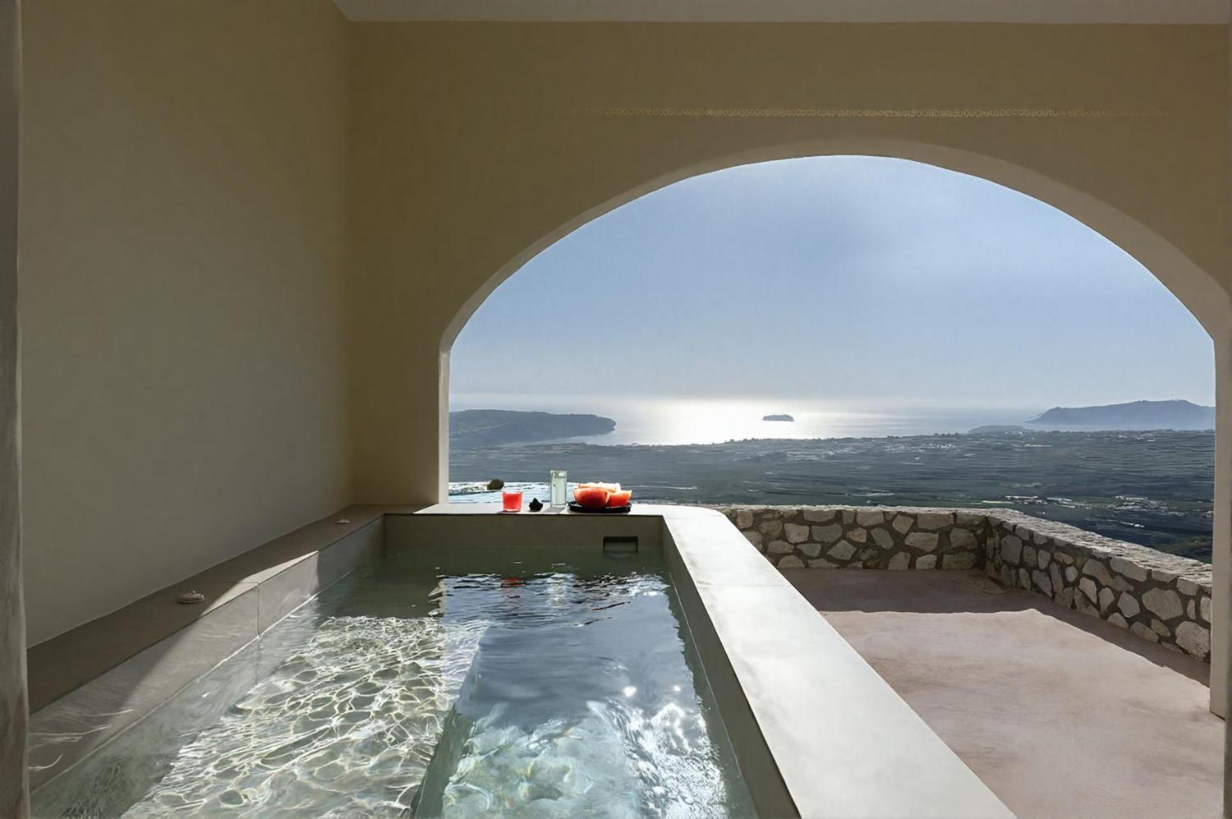 Zatrikion Santorini Villas Pyrgos Kallistis Bagian luar foto